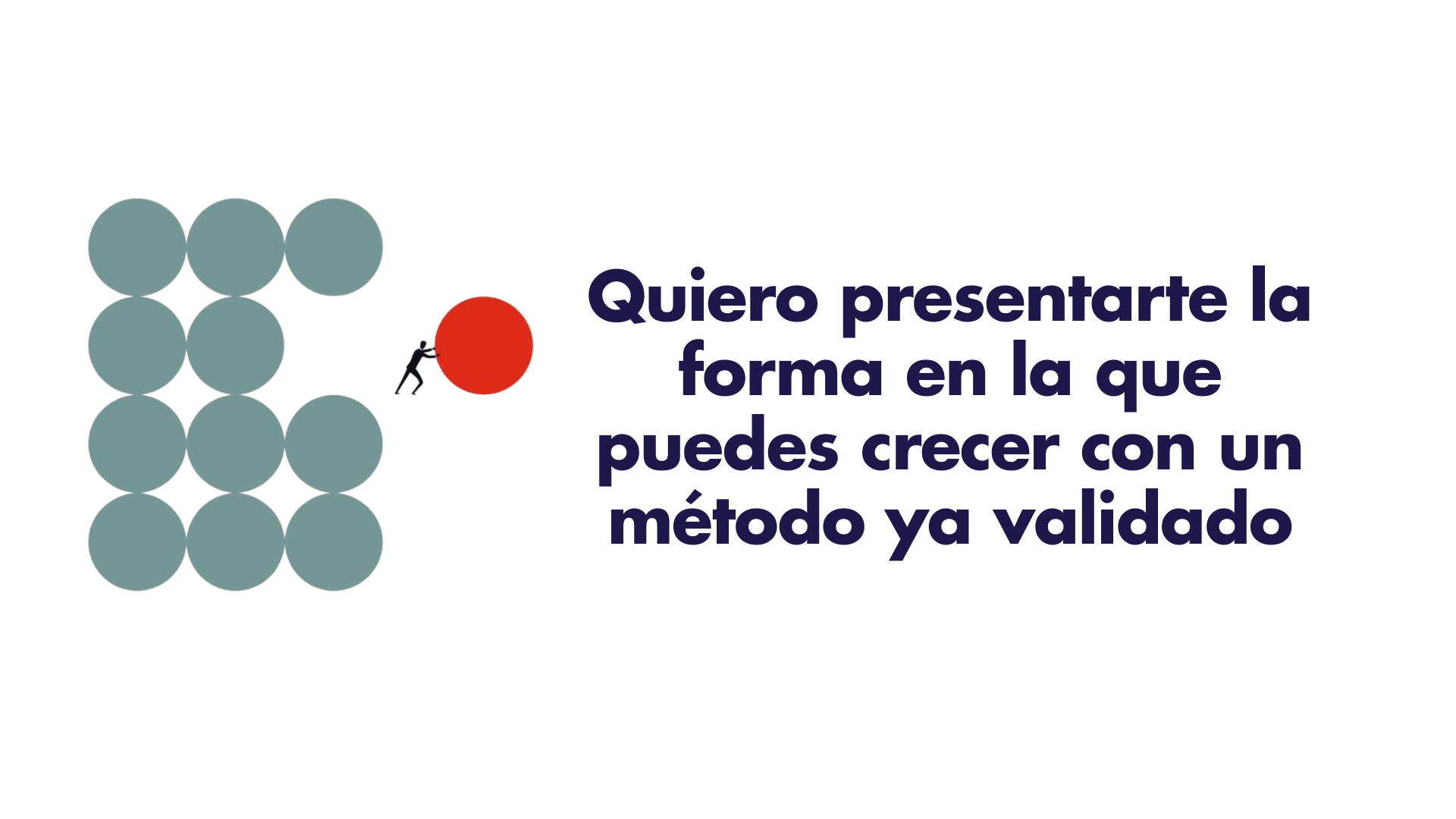 Quiero presentarte la forma en la que puedes crecer con un método ya validado
