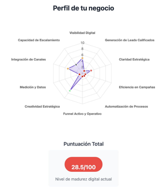 Perfil de tu negocio - Radar digital